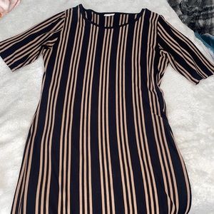 knee length, longer sleeve, tight fitting but comfortable !